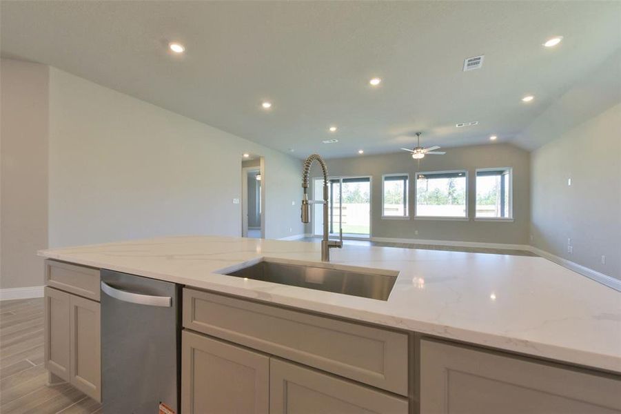 Furnished interior view inside a new home in Evergreen 50', Conroe (Image 14).