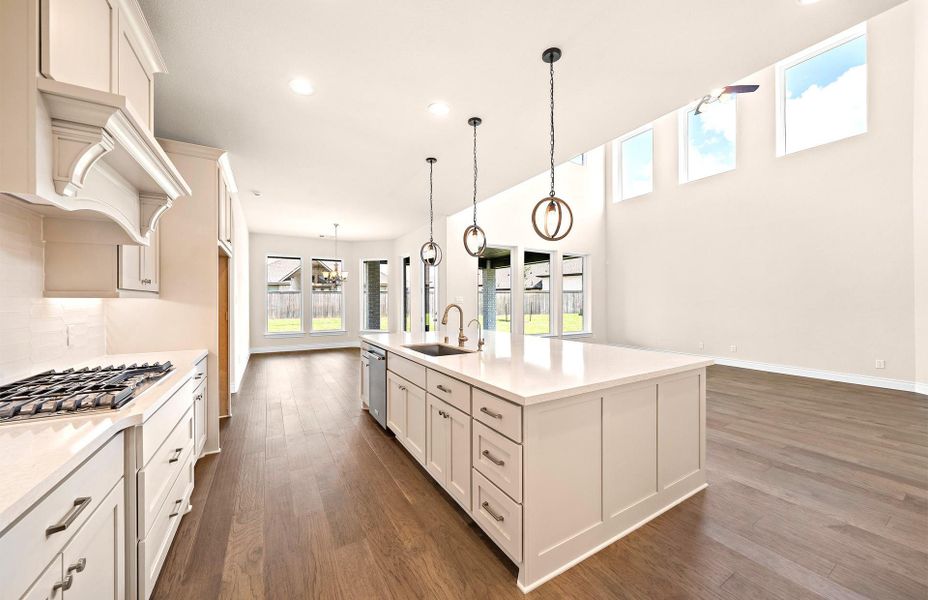 Furnished interior view inside a new home in Bridgeland 60′, Cypress (Image 9). Furnished interior view inside a new home in Bridgeland 60′, Cypress (Image 9).