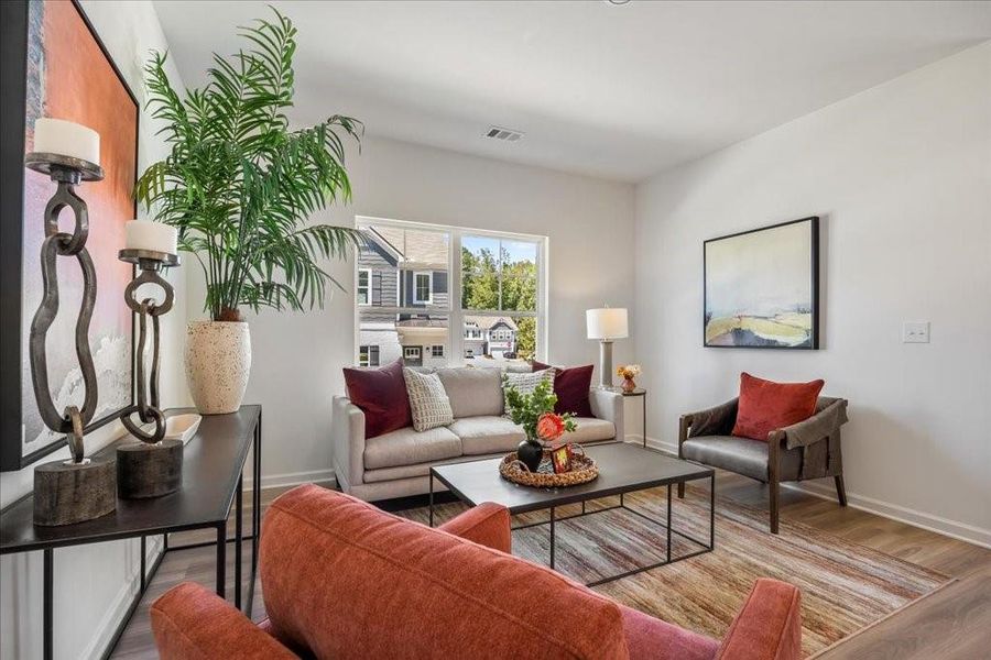 Furnished interior view inside a new home in Shoals Crossing, Conyers (Image 6).