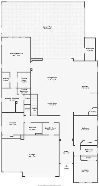 2D floor plan layout of this home in , San Antonio, FL (Image 6).