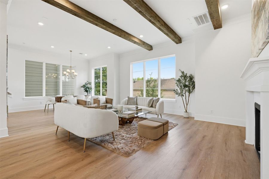 Furnished interior view inside a new home in , Houston (Image 3).