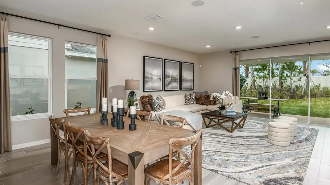 Furnished interior view inside a new home in Veranda Oaks, Port St. Lucie (Image 10).
