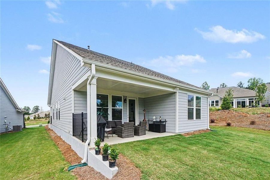 Exterior details and patio area of a home in , Hoschton (Image 4).
