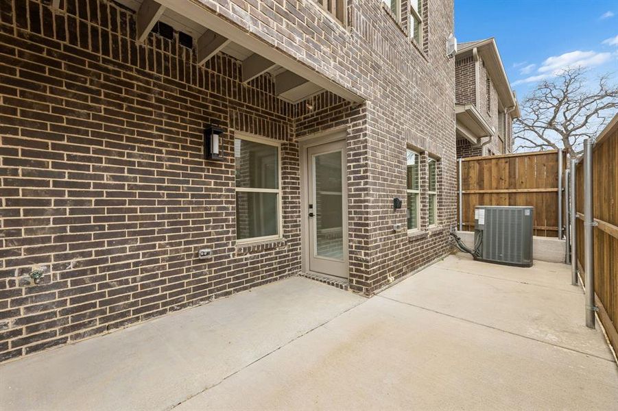 Exterior details and patio area of a home in , Lewisville (Image 3). Exterior details and patio area of a home in , Lewisville (Image 3).