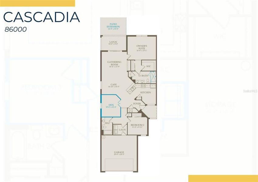 2D floor plan layout of this home in BeachWalk by Manasota Key, Englewood, FL (Image 3). 2D floor plan layout of this home in BeachWalk by Manasota Key, Englewood, FL (Image 3).