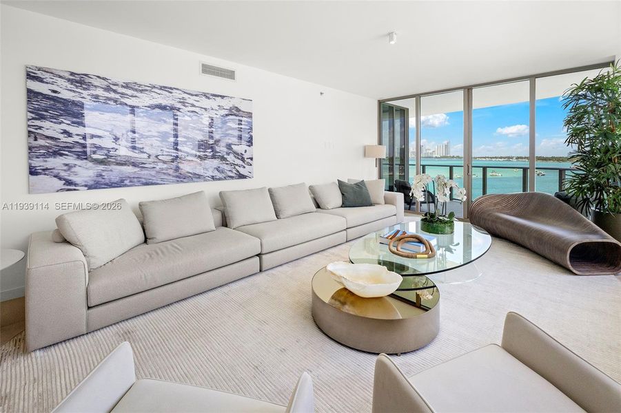 Furnished interior view inside a new home in , Bay Harbor Islands (Image 10).