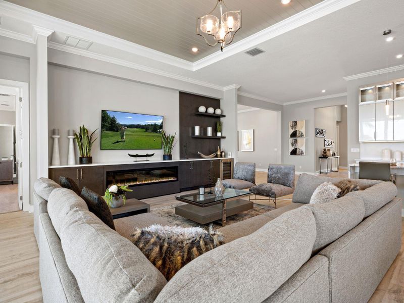 Furnished interior view inside a new home in PGA Village Verano, Port St. Lucie (Image 23).