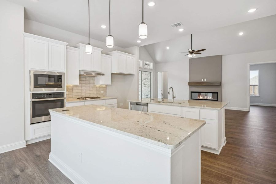 Furnished interior view inside a new home in Westside Preserve, Midlothian (Image 8).