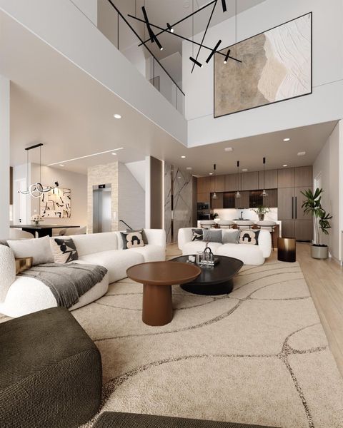 Furnished interior view inside a new home in , Houston (Image 15).