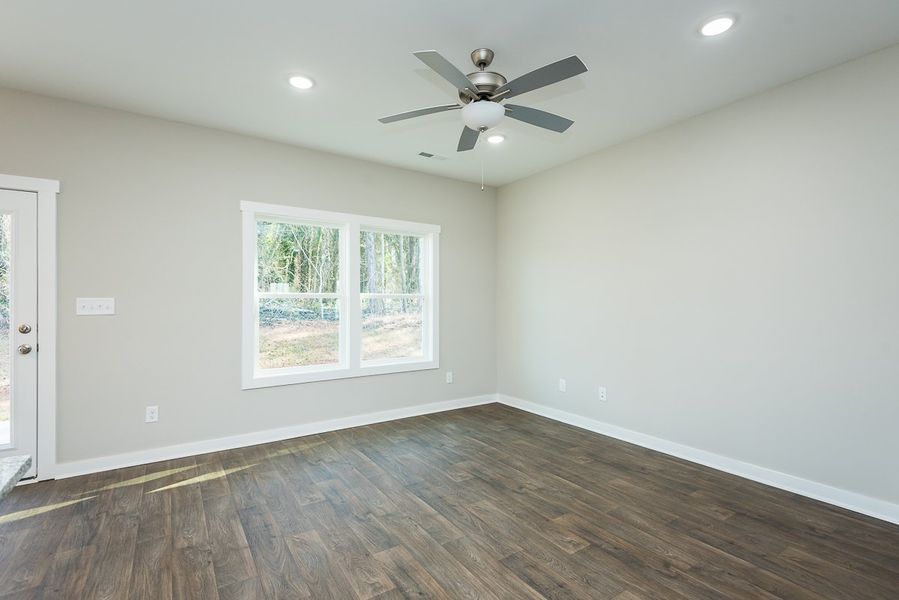 Representative unfurnished interior of a home built from the Camden A by Foundation Home Builders LLC in Pinnix Loop, Burlington (Image 11).