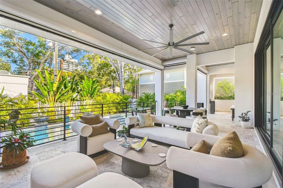 Exterior details and patio area of a home in , Tampa (Image 25).