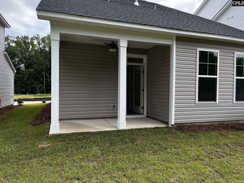 Exterior details and patio area of a home in Blythewood Farms, Blythewood (Image 2). Exterior details and patio area of a home in Blythewood Farms, Blythewood (Image 2).
