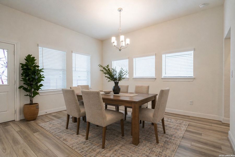 Furnished interior view inside a new home in Ladera - Laurel Hollow 60', San Antonio (Image 29).