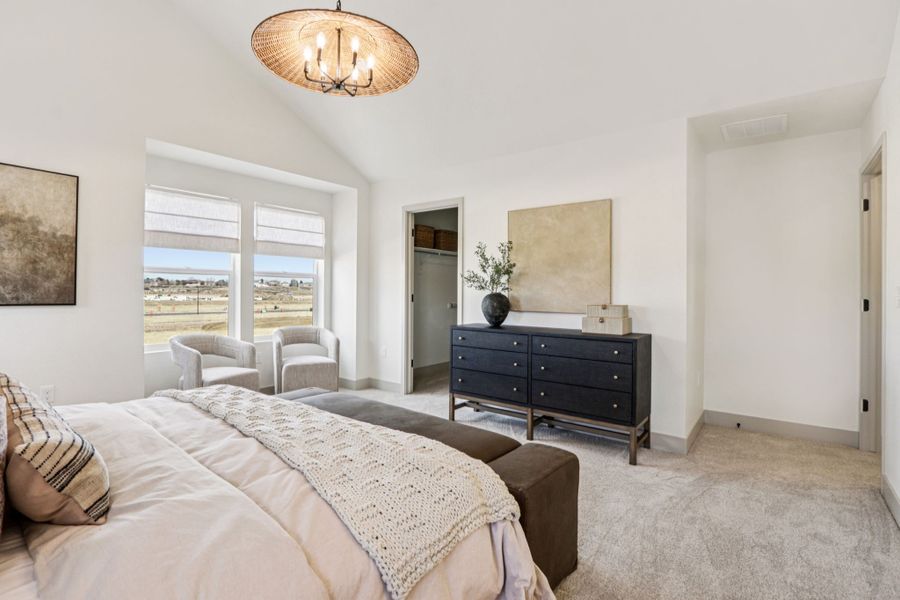Furnished interior view inside a new home in Trailside, Timnath (Image 41).