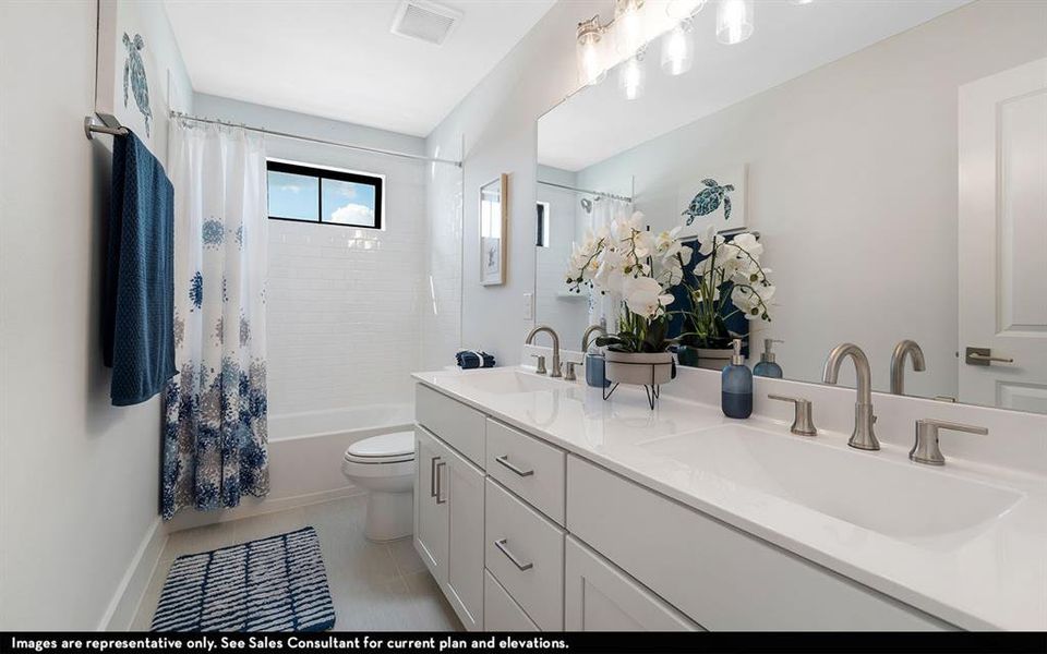 Furnished interior view inside a new home in Green Meadows, Celina (Image 6).