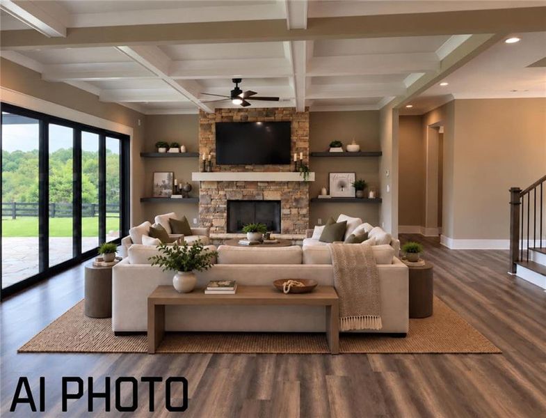 Furnished interior view inside a new home in , Cumming (Image 35).