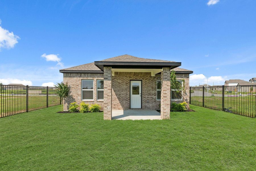 Front exterior of a new home in River Ranch Trails, Dayton, TX, highlighting curb appeal (Image 1). Front exterior of a new home in River Ranch Trails, Dayton, TX, highlighting curb appeal (Image 1).