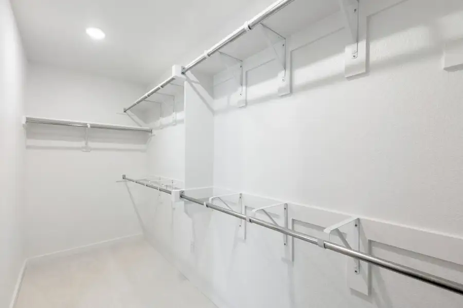 Representative Primary Closet - some options shown Representative Primary Closet - some options shown
