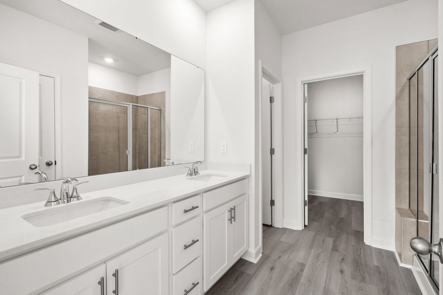 Furnished interior view inside a new home in Cypress Ridge - The Boardwalk Series, Longs (Image 6).