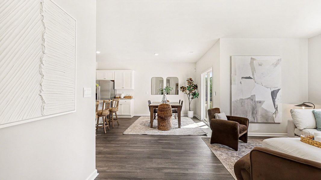 Furnished interior view inside a new home in The Bluffs at Mill Creek, Florence (Image 14).