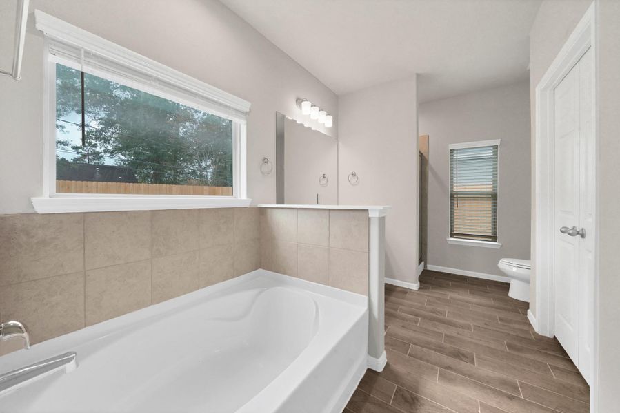 Furnished interior view inside a new home in Woodland Lakes, Houston (Image 10).