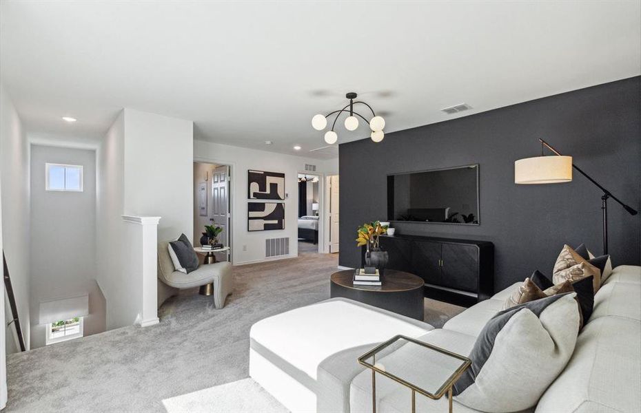 *Model Representation - Spacious loft on second level