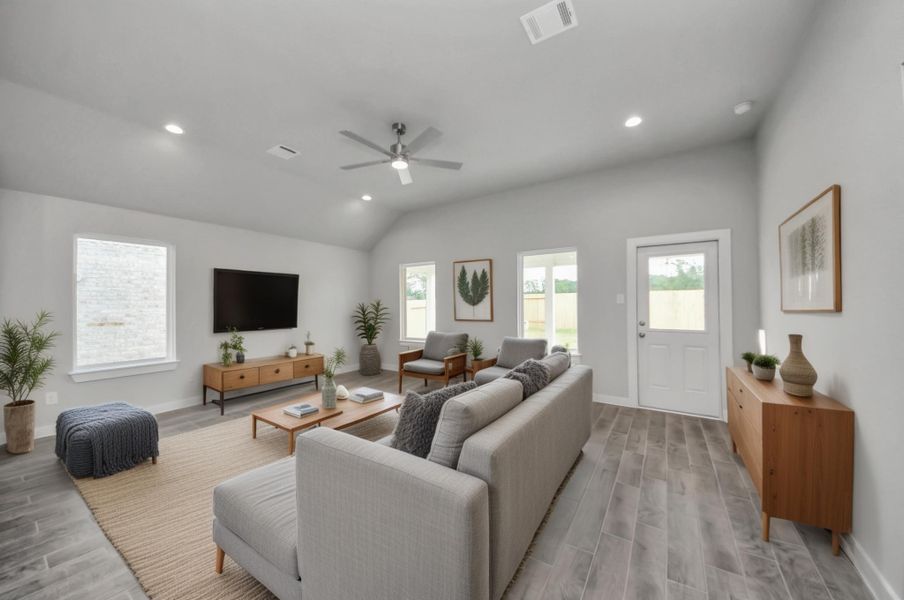 Virtually Staged - Living Room.