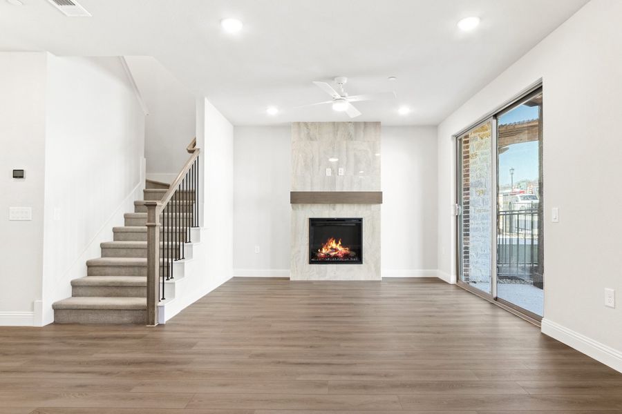 Spacious, unfurnished interior of a new home in The Tribute, The Colony (Image 21).