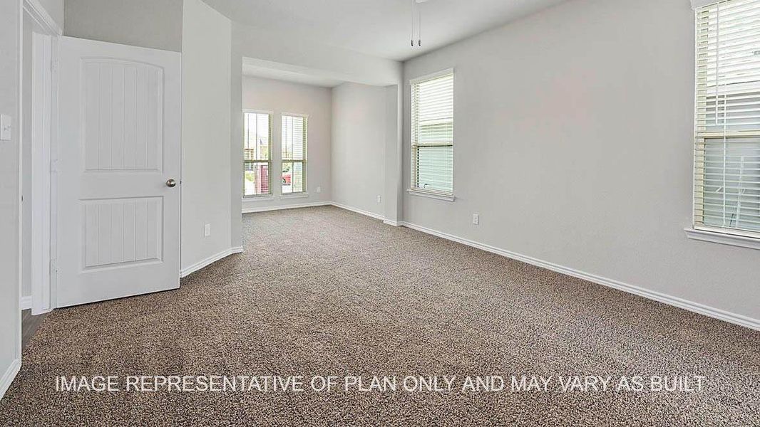 Spacious, unfurnished interior of a new home in Southern Pointe, College Station (Image 19).
