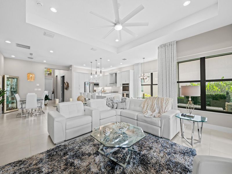 Furnished interior view inside a new home in , Boynton Beach (Image 8).