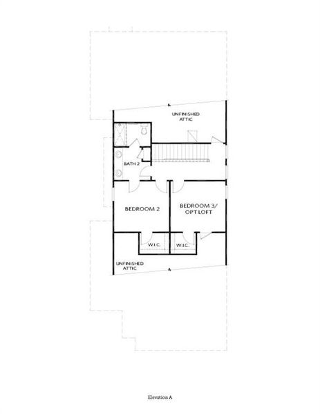 2D floor plan layout of this home in Aberdeen, Hoschton, GA (Image 3).