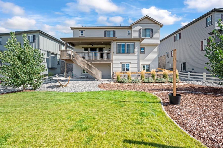 Exterior details and patio area of a home in , Aurora (Image 3).
