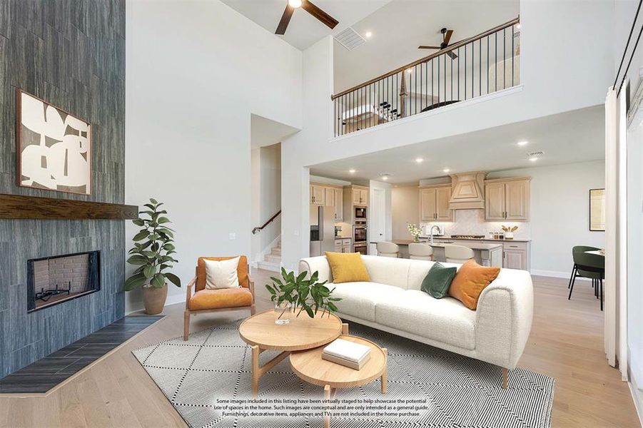 Furnished interior view inside a new home in Timberbrook 3B-4A, Justin (Image 6).