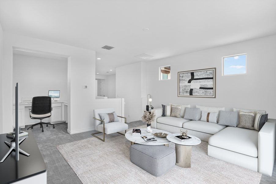 Furnished interior view inside a new home in Hawes Crossing, Mesa (Image 8).