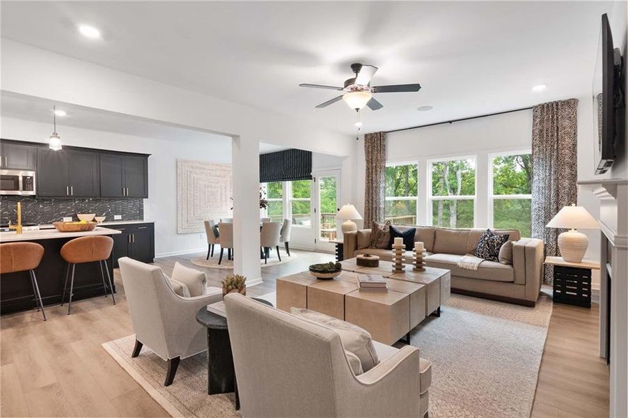 Furnished interior view inside a new home in Creekside, Dawsonville (Image 18). Furnished interior view inside a new home in Creekside, Dawsonville (Image 18).