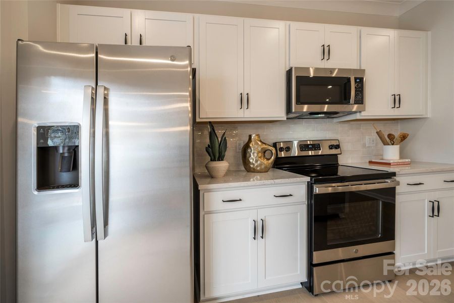 Kitchen with appliances included