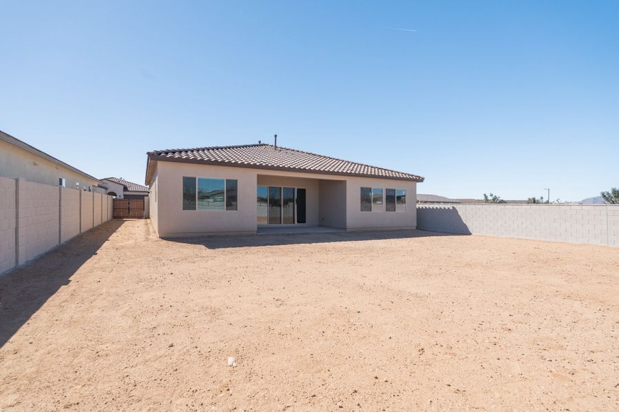 Exterior details and patio area of a home in Abel Ranch, Goodyear (Image 3).