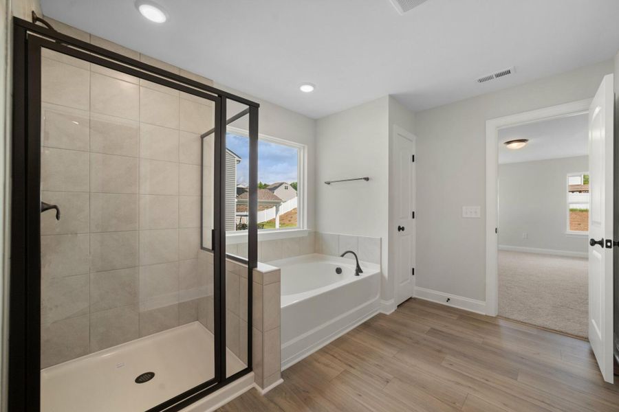 Furnished interior view inside a new home in Cottages at Piper Village, Trinity (Image 14).