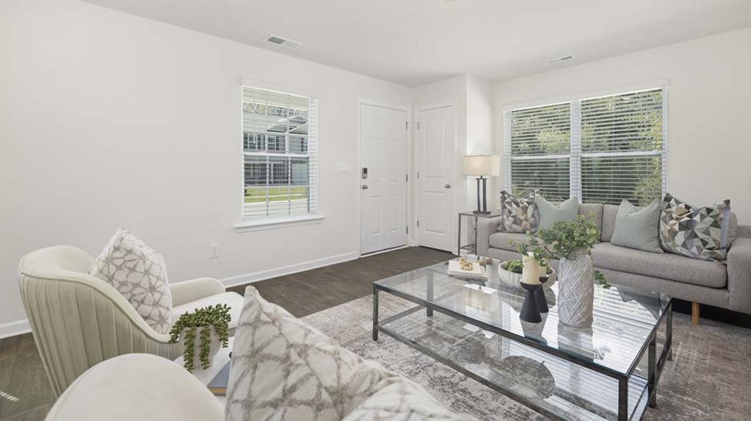 Representative furnished interior of a home built from the Clement by D.R. Horton in Lakeshore at Windstone, Mooresville (Image 3). Representative furnished interior of a home built from the Clement by D.R. Horton in Lakeshore at Windstone, Mooresville (Image 3).