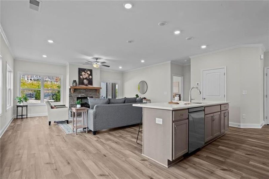 Furnished interior view inside a new home in Stratford at NatureWalk, Dallas (Image 8).