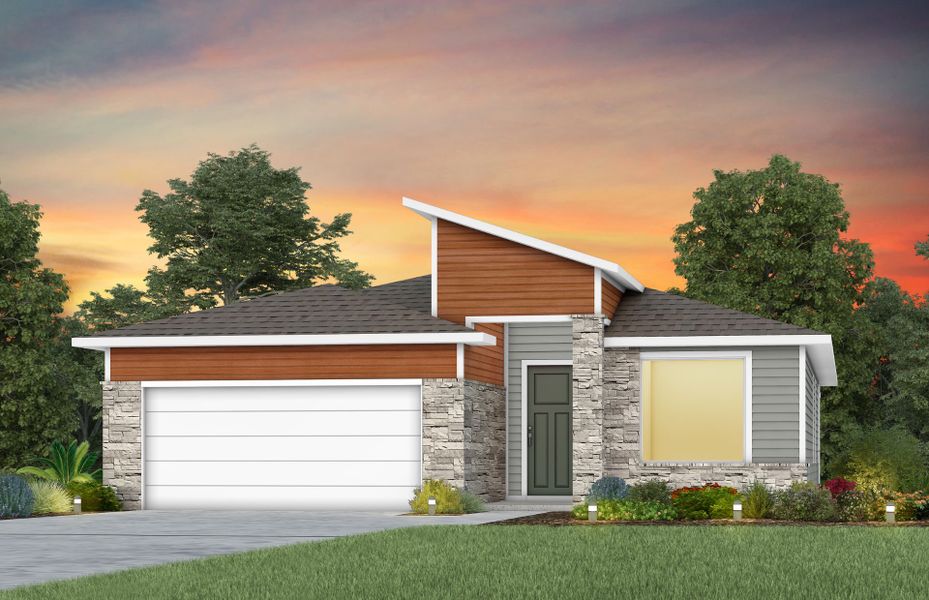 Front exterior of a new home in Del Webb Barton Village, Lebanon, TN, highlighting curb appeal (Image 21). Front exterior of a new home in Del Webb Barton Village, Lebanon, TN, highlighting curb appeal (Image 21).