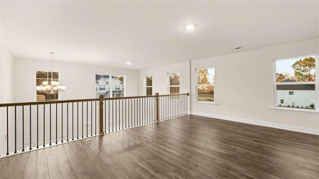 Spacious, unfurnished interior of a new home in Heritage Pointe, Senoia (Image 22). Spacious, unfurnished interior of a new home in Heritage Pointe, Senoia (Image 22).