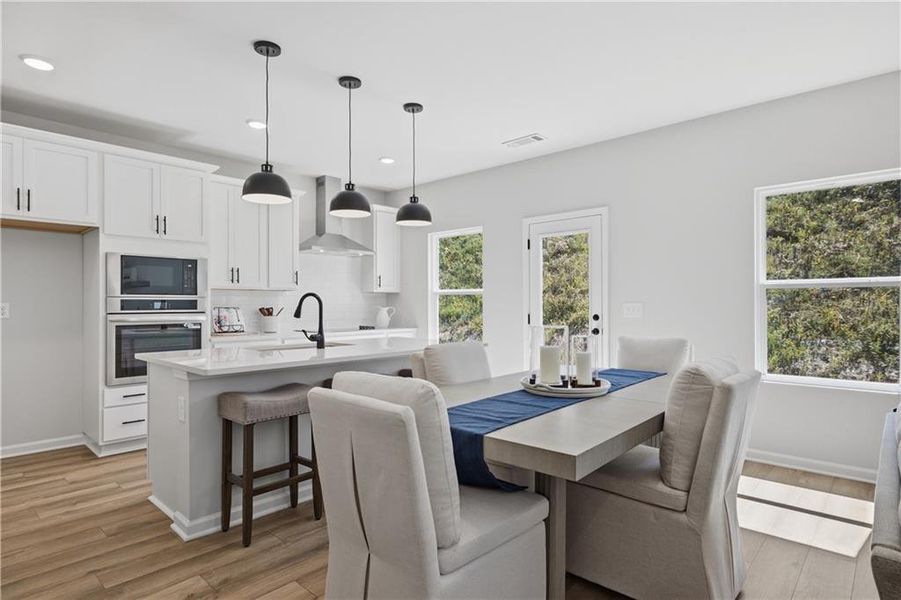 Furnished interior view inside a new home in The Bluffs, Canton (Image 18).