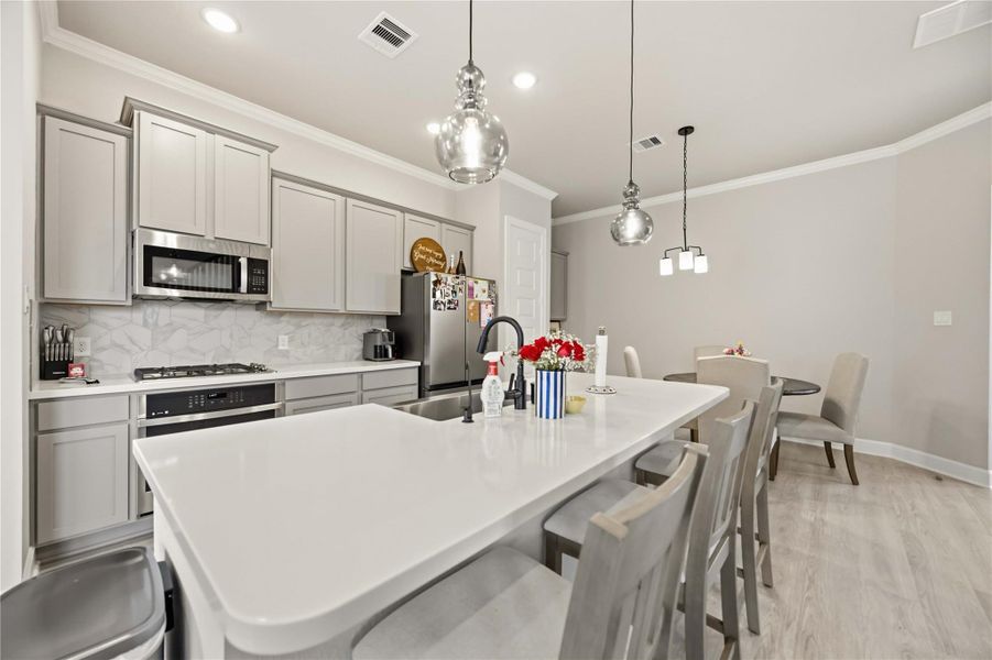 Furnished interior view inside a new home in , Houston (Image 8). Furnished interior view inside a new home in , Houston (Image 8).