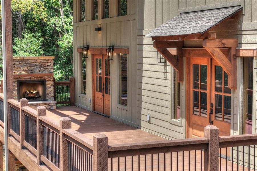 Exterior details and patio area of a home in , Ellijay (Image 22). Exterior details and patio area of a home in , Ellijay (Image 22).
