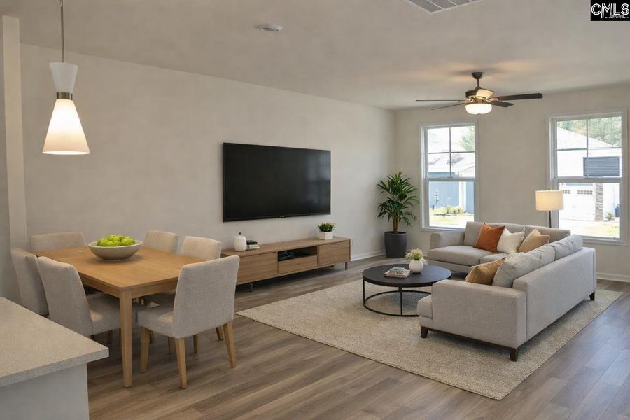 Furnished interior view inside a new home in Bickley Station, Irmo (Image 7).