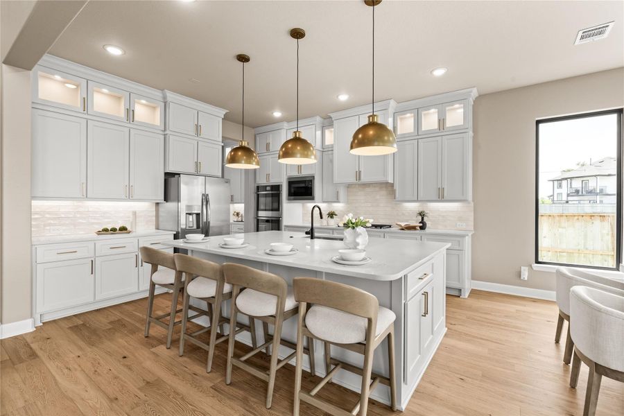 Give your family and guests another option. They can pull up a seat at the extended breakfast bar, sit at the table in the breakfast area, or head outside for morning coffee or evening wine. Endless possibilities! *Virtually Staged*
