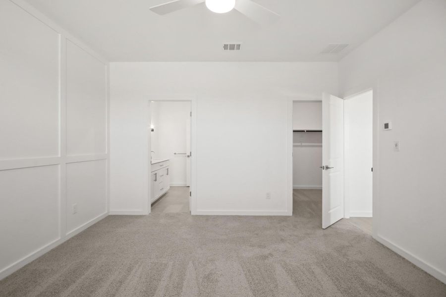 Tranquil primary suite (*Photo not of actual home and used for illustration purposes only.)