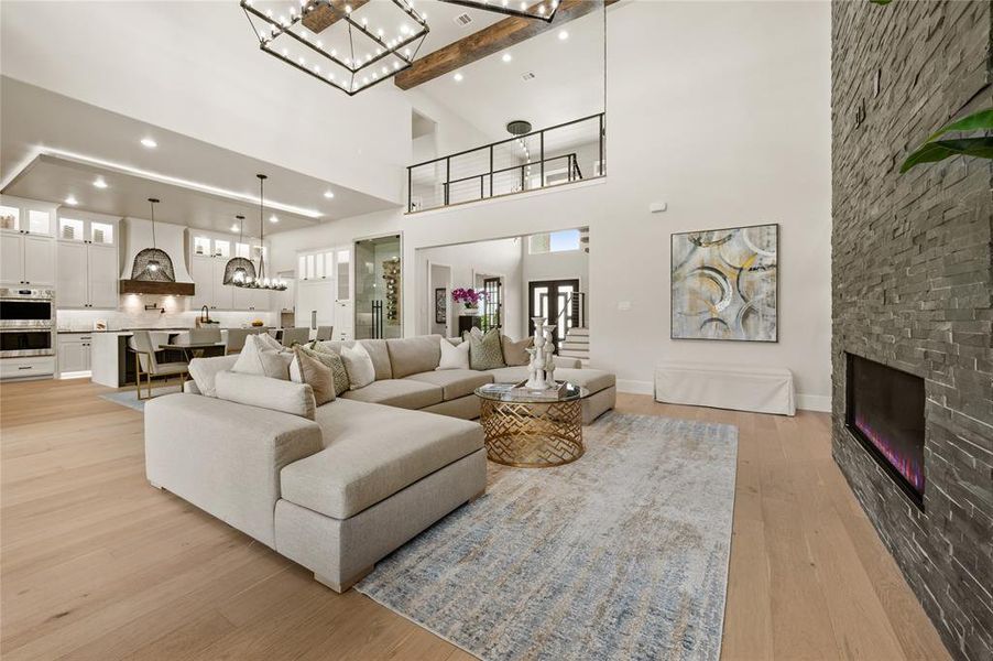 Furnished interior view inside a new home in , Aledo (Image 8). Furnished interior view inside a new home in , Aledo (Image 8).