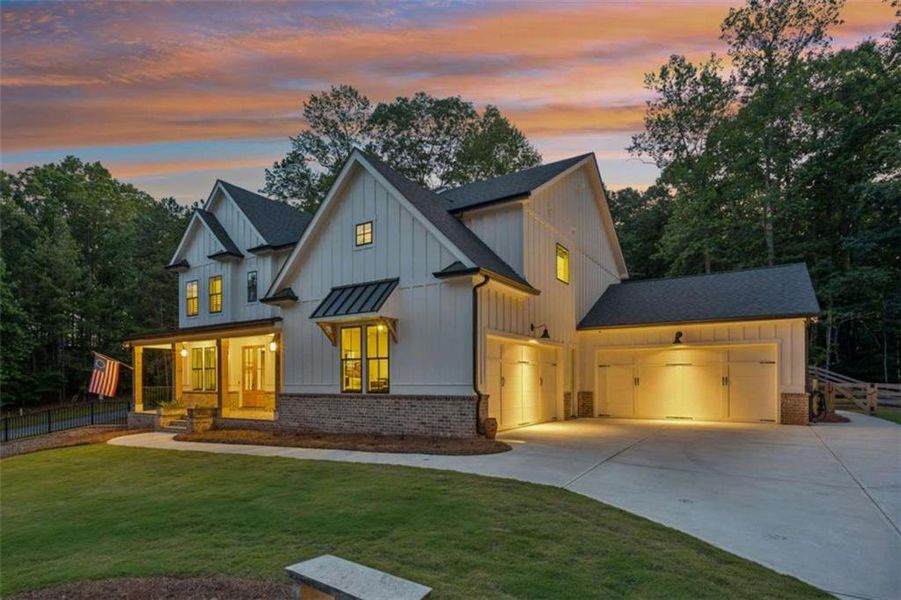 Front exterior of a new home in , Gainesville, GA, highlighting curb appeal (Image 29).